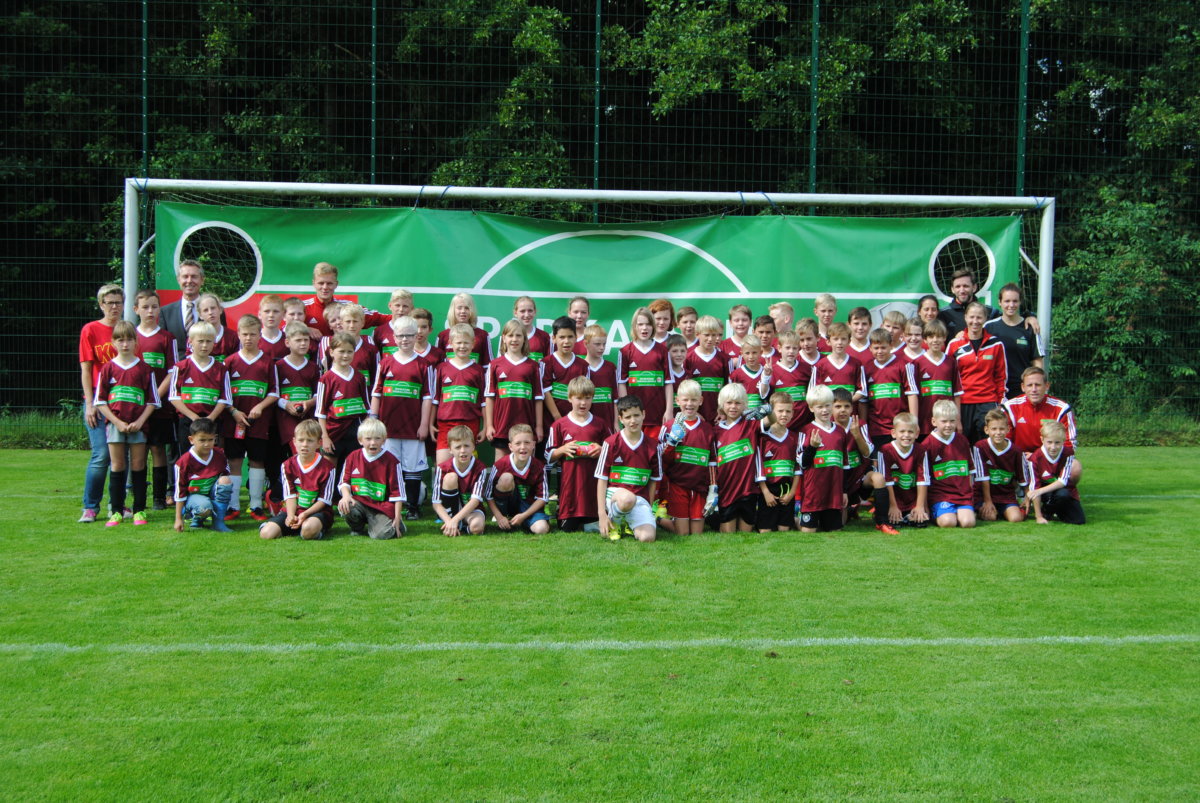 Teilnehmer Knax-Fußballschule in Rulle
