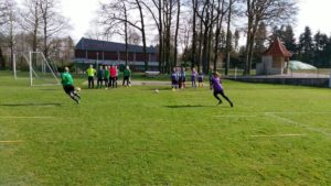 Die Damenmannschaft im Trainingslager