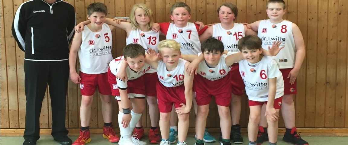 Mannschaftsfoto Basketball U-12 TuS Eintracht Rulle