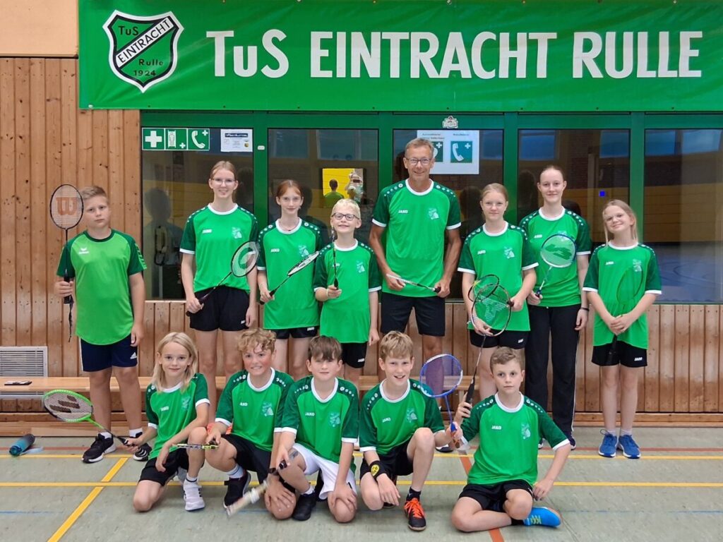 Jugendabteilung der Badmintontruppe